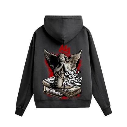 440GSM Unisex Heavyweight Washed Boxy Hoodie