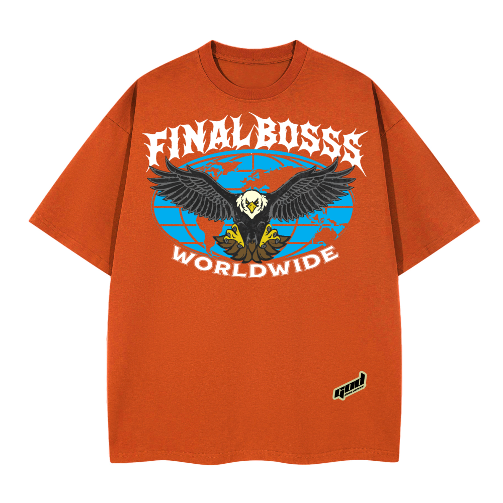 Unisex Boxy T-shirt(280GSM) Orange