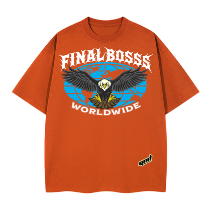 Unisex Boxy T-shirt(280GSM) Orange