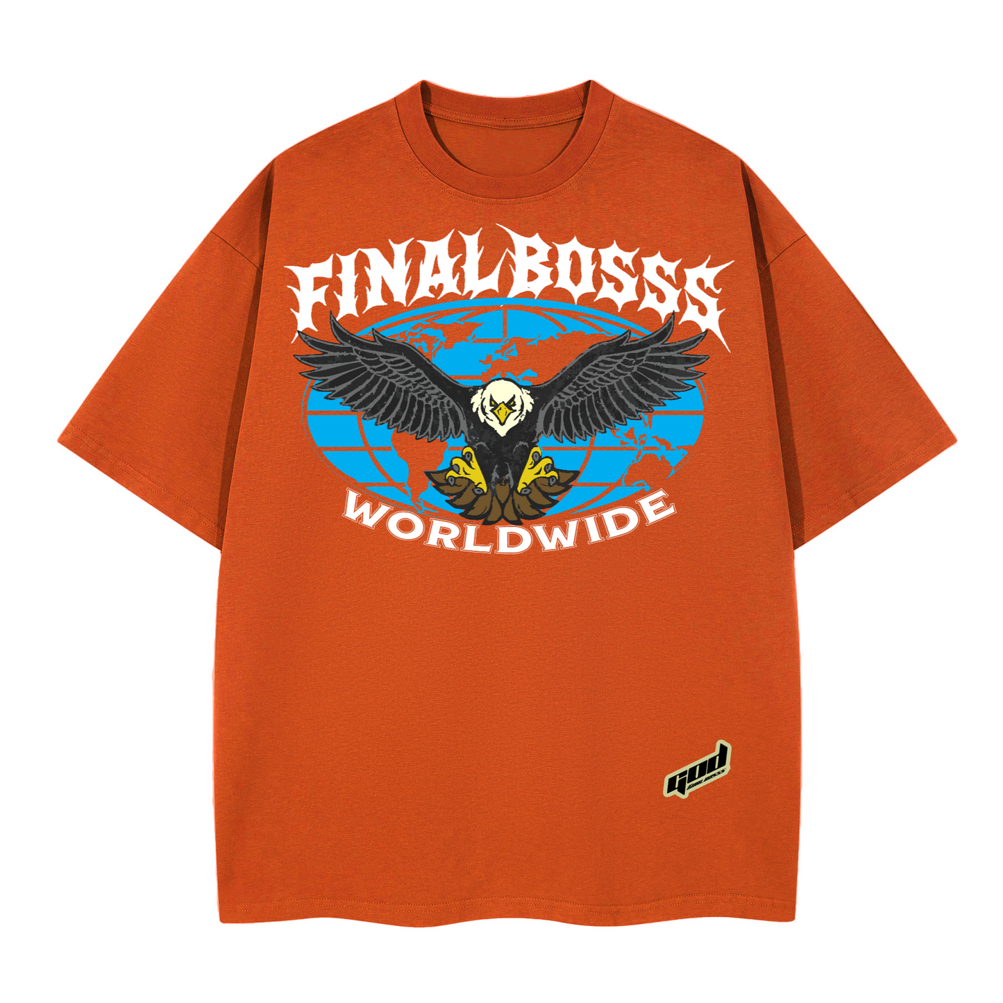 Unisex Boxy T-shirt(280GSM) Orange