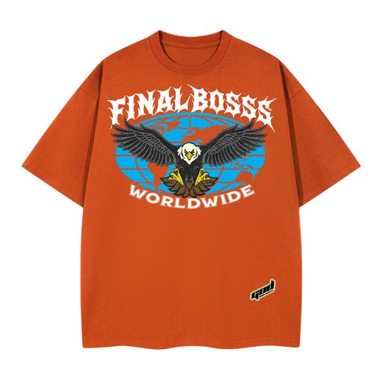 Unisex Boxy T-shirt(280GSM) Orange