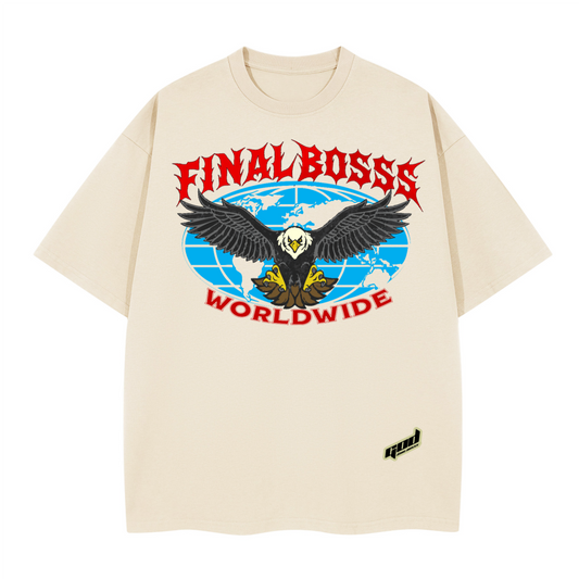 Unisex Boxy T-shirt(280GSM) Beige