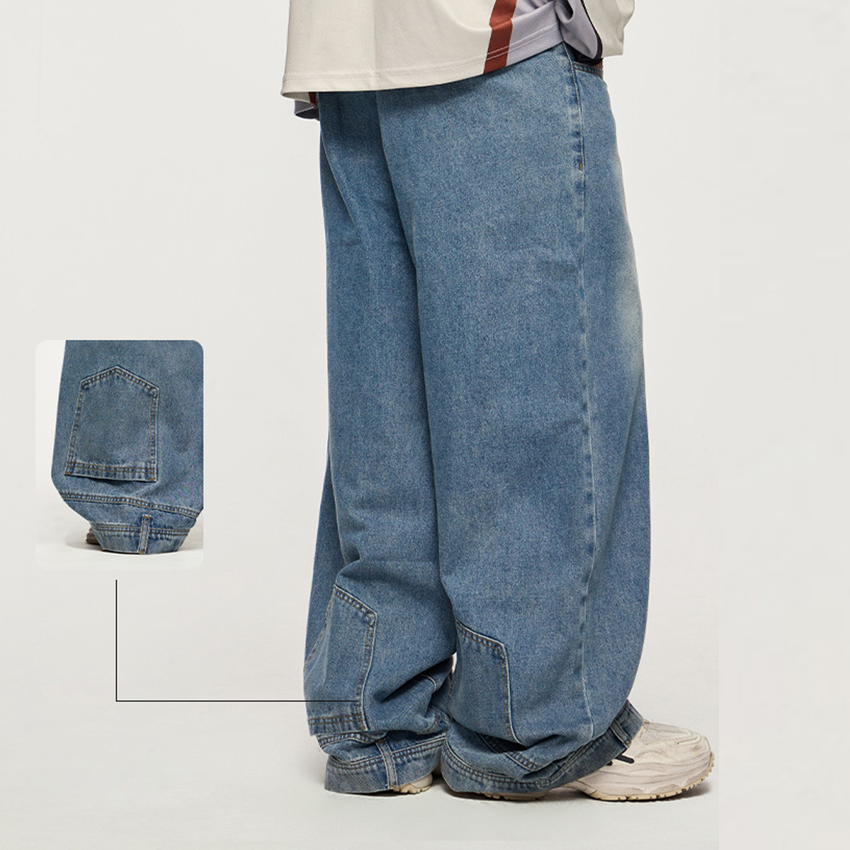 Mirror Wide-leg Jeans